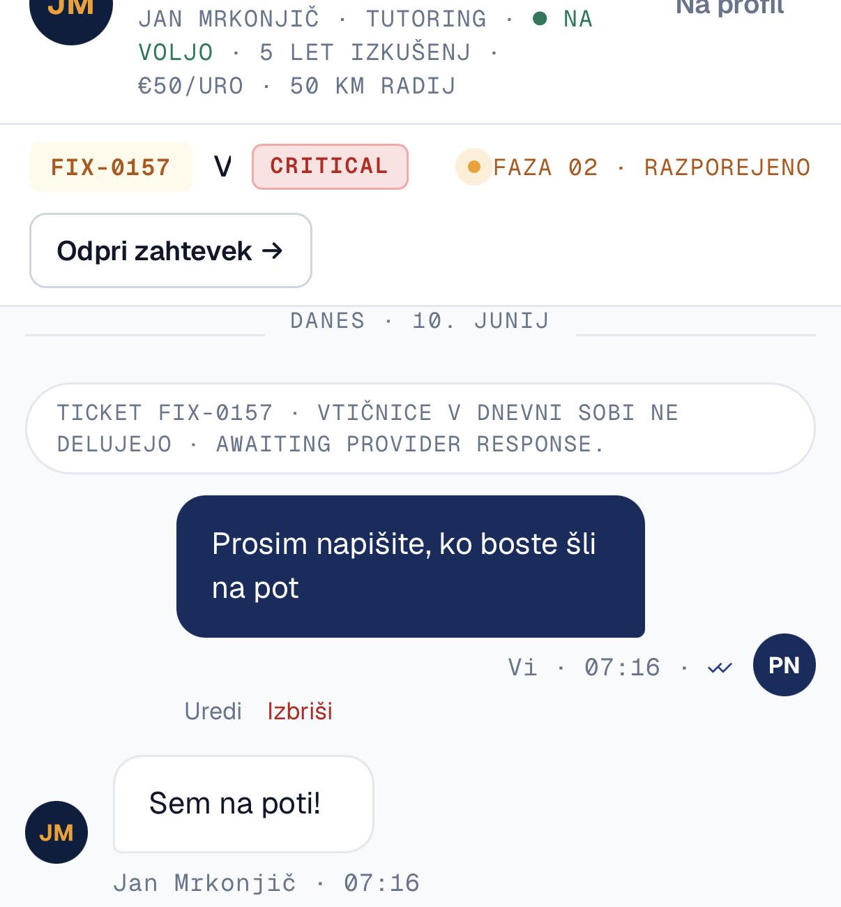 Klepet med udeleženci